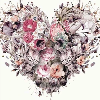 Full 5D Diy Daimond Painting "Heart-shaped Skull Flower" 3D Diamond Painting Full Round Rhinestones Diamant Painting Embroidery
Full 5D Diy Daimond Painting "Heart-shaped Skull Flower" 3D Diamond Painting Full Round Rhinestones Diamant Painting Embroidery