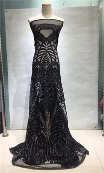 Gold Black Embroidered Tulle Lace Fabric, Latest Sequins African Tull Lace Fabrics High Quality 2018 champagne white, wine
Gold Black Embroidered Tulle Lace Fabric, Latest Sequins African Tull Lace Fabrics High Quality 2018 champagne white, wine