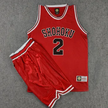 

Anime SLAM DUNK Jerseys Shohoku NO.2 Ayako Inoue Basketball Jersey Sets (Tops + Shorts) Men Sport Uniforms Anime Cosplay Costume