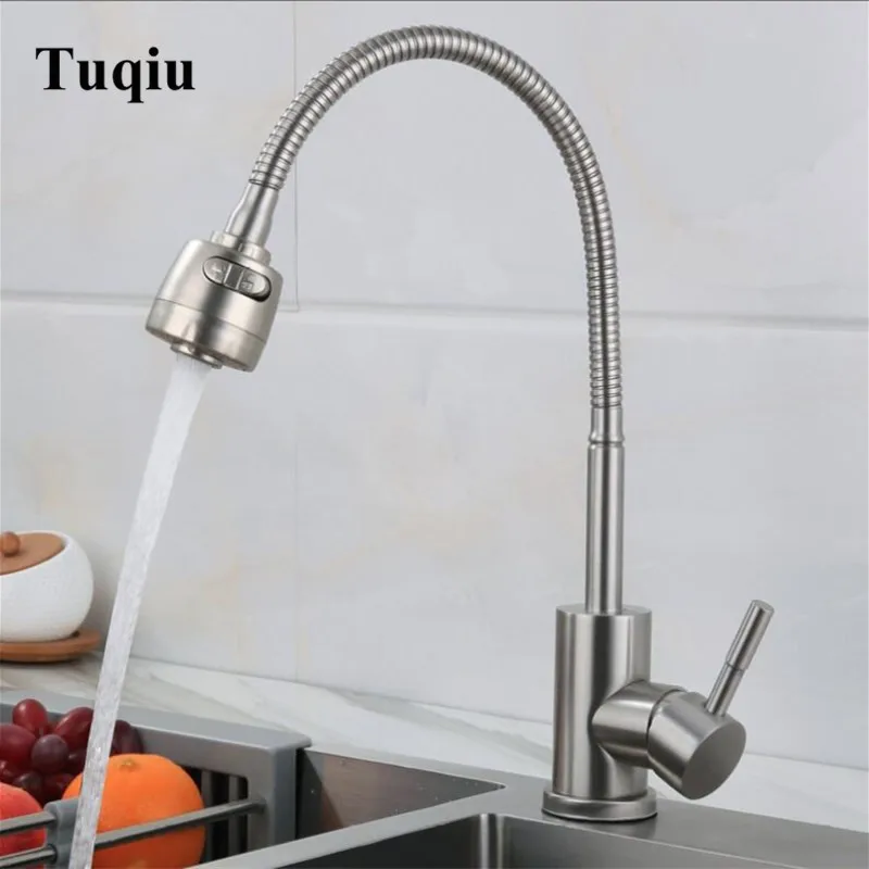 Stainless steel 304 Kitchen Faucet Mixers Sink Tap Wall Faucet Modern Hot and Cold Water Kitchen Tap New Style
Stainless steel 304 Kitchen Faucet Mixers Sink Tap Wall Faucet Modern Hot and Cold Water Kitchen Tap New Style
