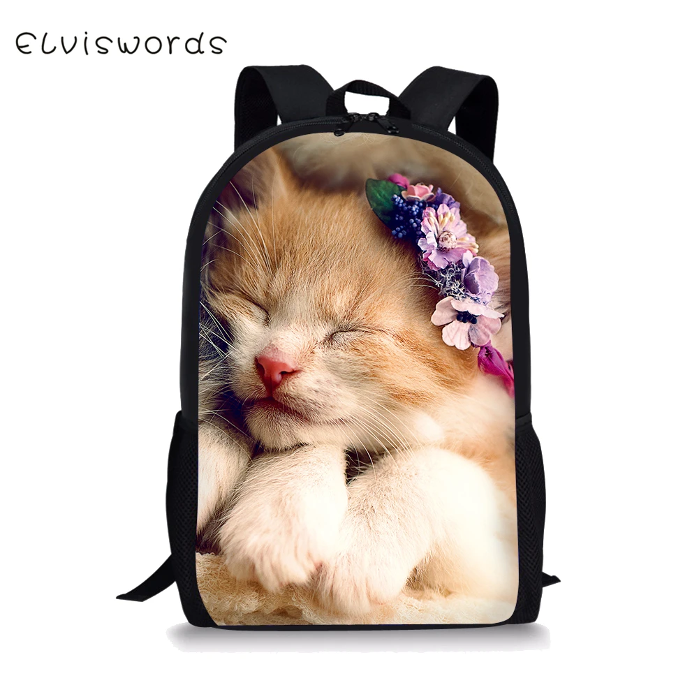 ELVISWORDS Adorable Cat Printed School Backpacks for Student Children Girls Laptop Rucksacks Casual Travel Bags Women Mochila
ELVISWORDS Adorable Cat Printed School Backpacks for Student Children Girls Laptop Rucksacks Casual Travel Bags Women Mochila