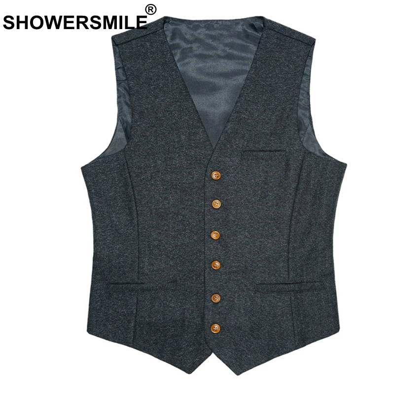 SHOWERSMILE Grey Men Suit Vest Viscose Formal Waistcoat Male Slim Fit Blazer Sleeveless Jacket England Gentleman Clothing
SHOWERSMILE Grey Men Suit Vest Viscose Formal Waistcoat Male Slim Fit Blazer Sleeveless Jacket England Gentleman Clothing