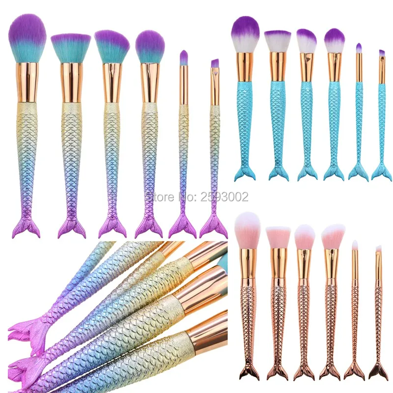 6Pcs Makeup Brushes Kit Fish Make up Brush Foundation Contour Blusher Eyeshadow Brush Fish Shape Handle Set
6Pcs Makeup Brushes Kit Fish Make up Brush Foundation Contour Blusher Eyeshadow Brush Fish Shape Handle Set