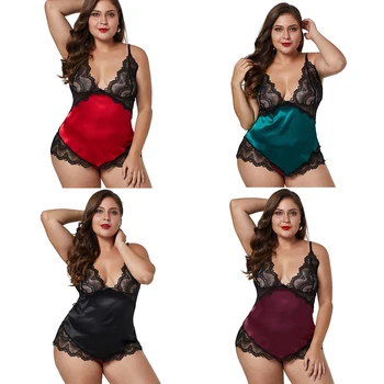 Red Purple Lace Cups Silky Satin Plus Size Chemise Lingerie XL 2XL 3XL 4XL 5XL Big Size Underwear Sleepwear Top and Panties
Red Purple Lace Cups Silky Satin Plus Size Chemise Lingerie XL 2XL 3XL 4XL 5XL Big Size Underwear Sleepwear Top and Panties