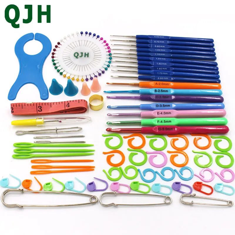 QJH 1Set Knitting Tools Kit Crochet Hooks Needles Stitches Scissors Pins Knitting Needles Craft Case Crochet Set Patchwork 021
QJH 1Set Knitting Tools Kit Crochet Hooks Needles Stitches Scissors Pins Knitting Needles Craft Case Crochet Set Patchwork 021