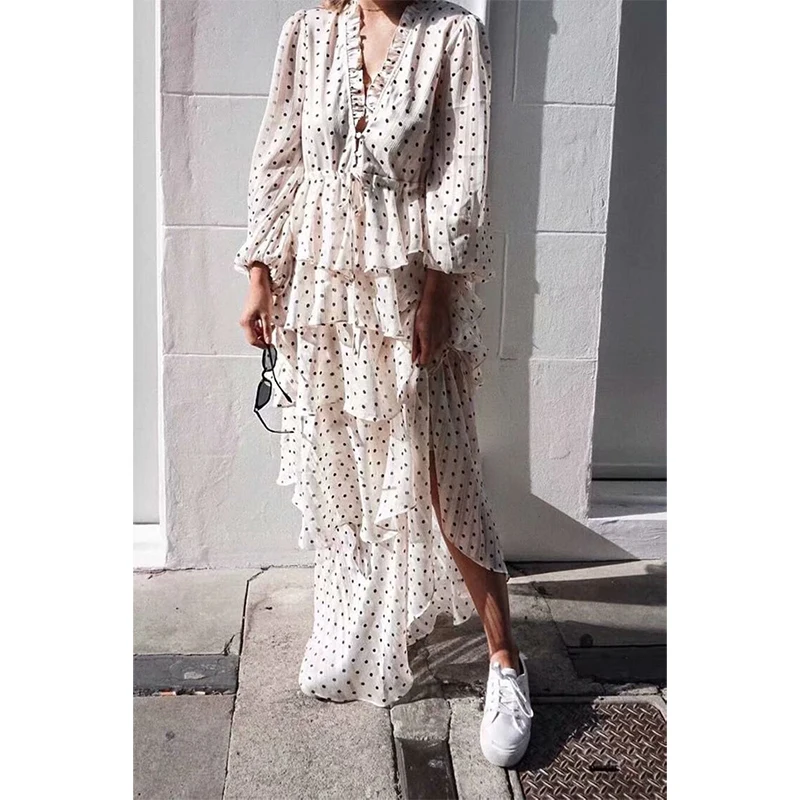 Ordifree 2019 Summer Boho Women Ruffle Long Dress Polka Dot Cake Dress Sexy Lace Up Maxi Tunic Beach Dress
Ordifree 2019 Summer Boho Women Ruffle Long Dress Polka Dot Cake Dress Sexy Lace Up Maxi Tunic Beach Dress