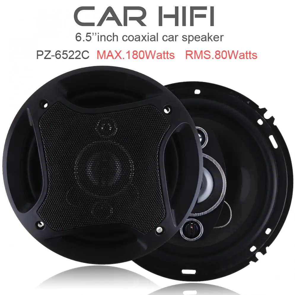 2pcs 6. 5Inch 180W 3Way Car Coaxial Horn Auto Audio Music Stereo Full Range Frequency Hifi Speakers Non-destructive Installation
2pcs 6. 5Inch 180W 3Way Car Coaxial Horn Auto Audio Music Stereo Full Range Frequency Hifi Speakers Non-destructive Installation