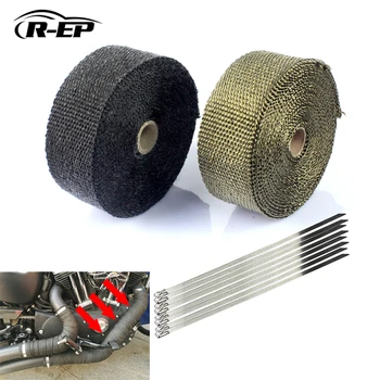 10m Titanium Thermal Motorcycle Exhaust Heat Pipe Resistant Insulation Wrap Fireproof Cloth Roll with 8pcs Stainless Ties
10m Titanium Thermal Motorcycle Exhaust Heat Pipe Resistant Insulation Wrap Fireproof Cloth Roll with 8pcs Stainless Ties