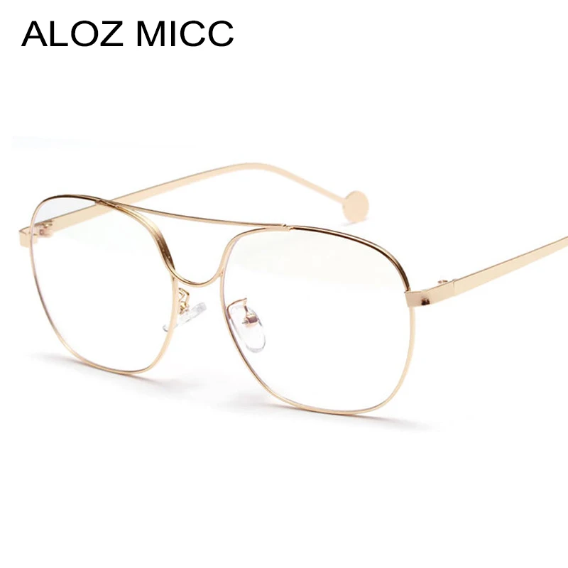 ALOZ MICC Retro Double Beam Metal Women Eyeglasses Frame Men Big Frame Clear Lens Glasses Female Frame Q478
ALOZ MICC Retro Double Beam Metal Women Eyeglasses Frame Men Big Frame Clear Lens Glasses Female Frame Q478