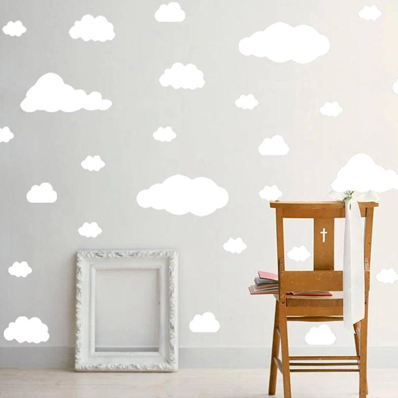 cartoon clouds wall stickers 22 pcs/set 5 different sizes nursery vinyl sticker bedroom decor wall stickers for kids room 2019
cartoon clouds wall stickers 22 pcs/set 5 different sizes nursery vinyl sticker bedroom decor wall stickers for kids room 2019