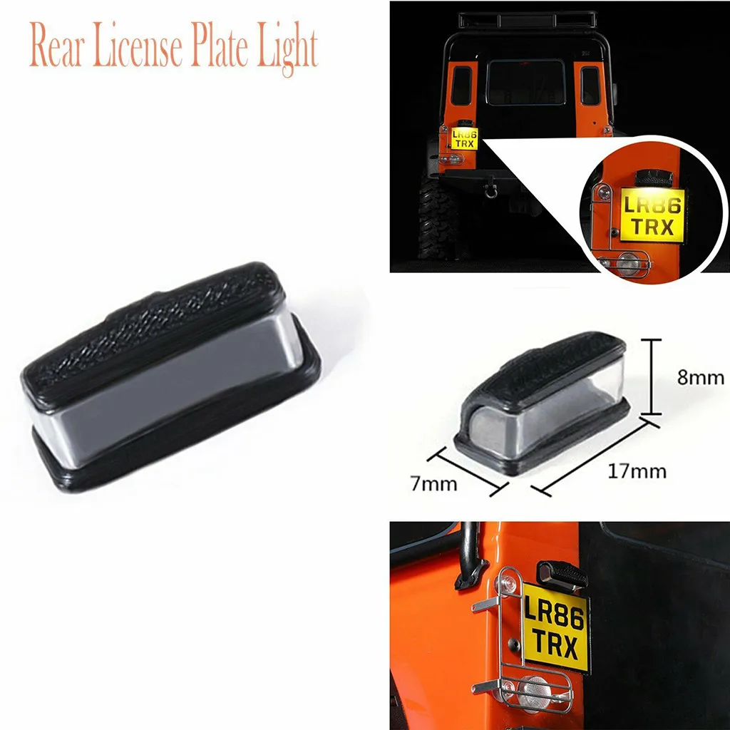 Rear License Plate Light for For Traxxas TRX4 Defender 90046 KM2 1/10 RC Crawler RC Car Parts High Quality License Plate Light
Rear License Plate Light for For Traxxas TRX4 Defender 90046 KM2 1/10 RC Crawler RC Car Parts High Quality License Plate Light