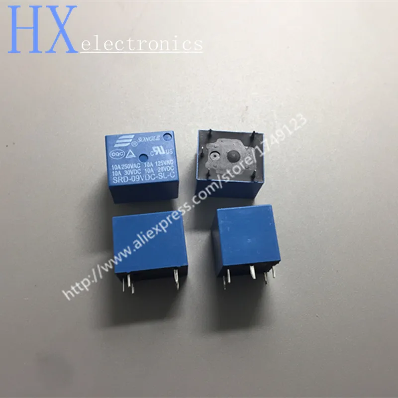 Free shipping 5PCS SRD-09VDC-SL-C Relay T73-9V 5 pin PCB Type 10A 9V DC Power Relay
Free shipping 5PCS SRD-09VDC-SL-C Relay T73-9V 5 pin PCB Type 10A 9V DC Power Relay