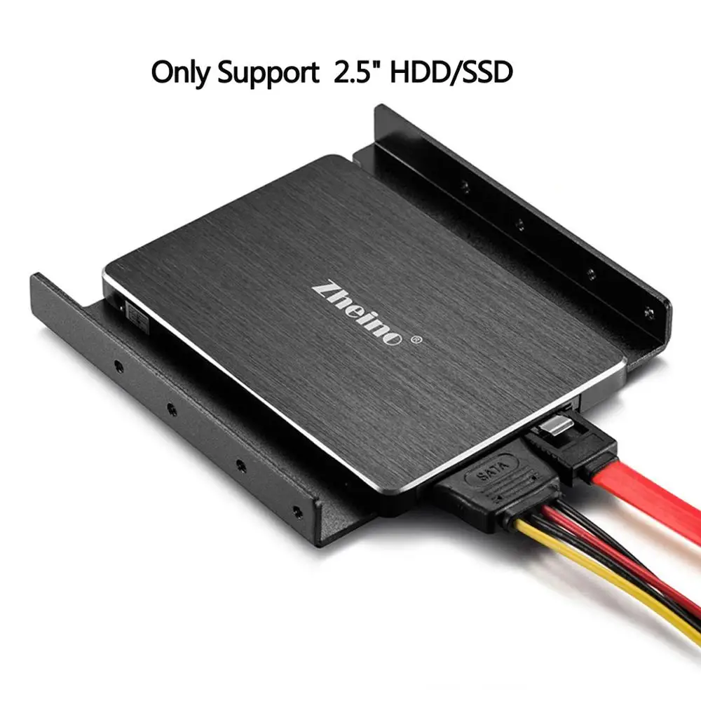 Zheino Adapter Bracket for 2.5 to 3.5 HDD/SSD bracket Mounting Frame Hard Drive Holder fits Aluminum Alloy
Zheino Adapter Bracket for 2.5 to 3.5 HDD/SSD bracket Mounting Frame Hard Drive Holder fits Aluminum Alloy