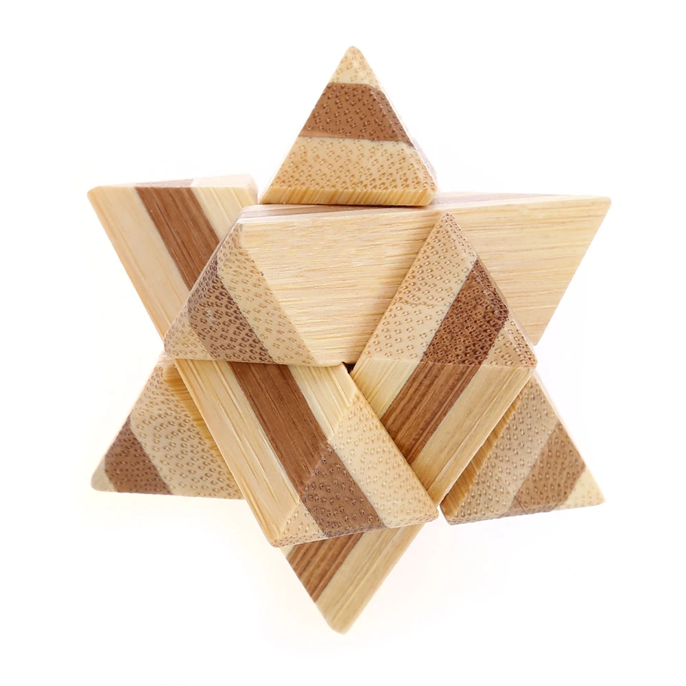 3D Interlocking Star Wooden Burr Puzzle Kong Ming IQ Brain Teaser Intelligent Toy Children Educational Toys Kids Gift
3D Interlocking Star Wooden Burr Puzzle Kong Ming IQ Brain Teaser Intelligent Toy Children Educational Toys Kids Gift