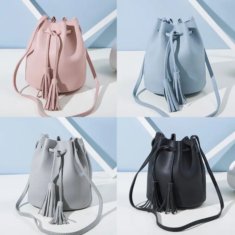 Fashion Women Bucket Shoulder Bag Crossbody Tassel Leather Lady Girls Casual Messenger Satchel Purse Shopping Tote 4 Colors New
Fashion Women Bucket Shoulder Bag Crossbody Tassel Leather Lady Girls Casual Messenger Satchel Purse Shopping Tote 4 Colors New