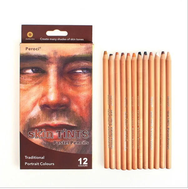 12 Colors/box Wood Skin Tints Pastel Color Pencils Painting Set for School Drawing Sketch Art Supplies
12 Colors/box Wood Skin Tints Pastel Color Pencils Painting Set for School Drawing Sketch Art Supplies
