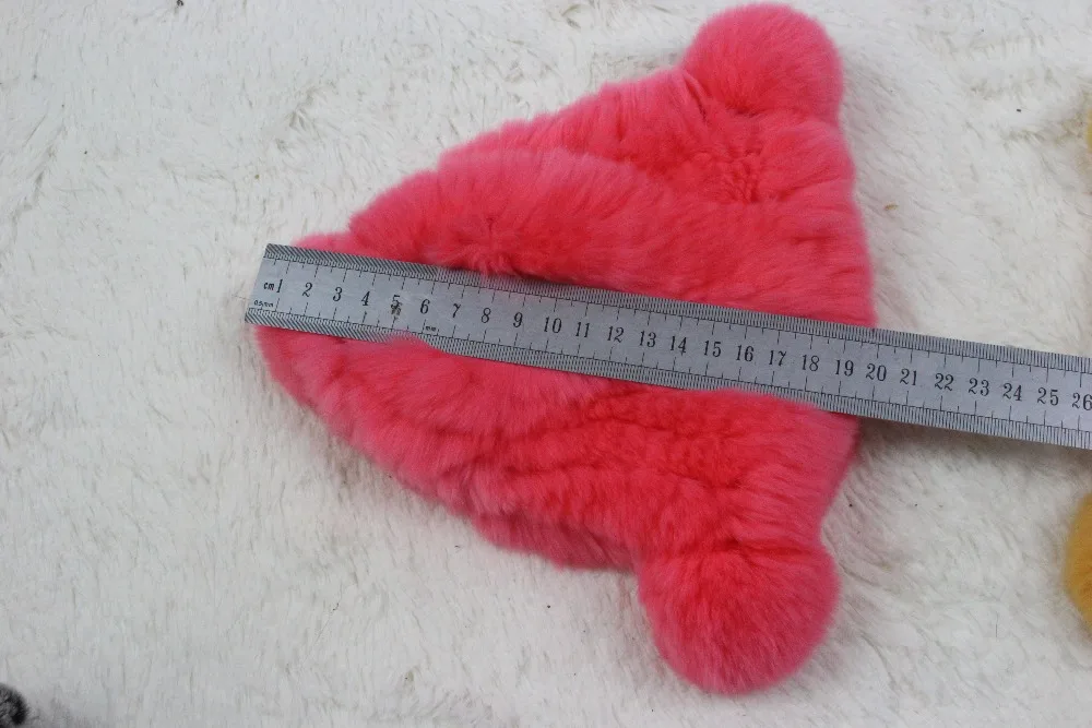 Linhaoshengyue real fur rex rabbit fur Children hat winter warm freeshipping fashion warm 22