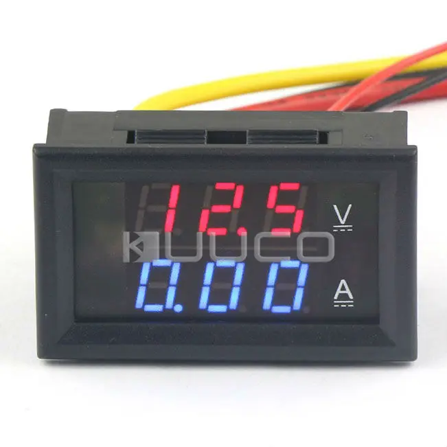 Digital Meter DC 300V/5A Red Blue Led Voltmeter Ammeter 2in1 Digital Voltage Current Meter DC 12V 24V Panel Meter/Tester
Digital Meter DC 300V/5A Red Blue Led Voltmeter Ammeter 2in1 Digital Voltage Current Meter DC 12V 24V Panel Meter/Tester