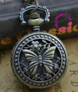 wholesale buyer price good quality fashion quartz bronze classical vintage butterfly pocket watch necklace hour clock 
wholesale buyer price good quality fashion quartz bronze classical vintage butterfly pocket watch necklace hour clock