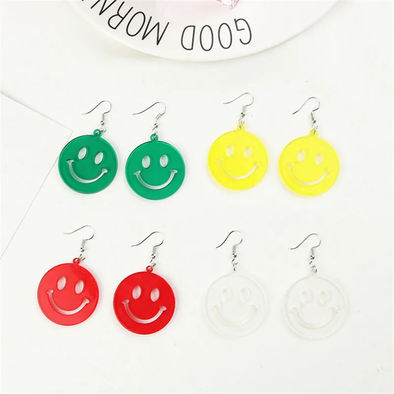 Korean Acrylic Solid Smile Face Fresh Cute Woman Girls Dangle Drop Earrings Fashion Jewelry-LAF
Korean Acrylic Solid Smile Face Fresh Cute Woman Girls Dangle Drop Earrings Fashion Jewelry-LAF