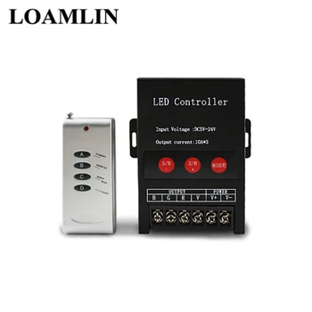 4Keys LED RGB Controller RF Remote Control 30A Wireless Dimmer DC 5V 24V for SMD 5050 3528 LED Strip
4Keys LED RGB Controller RF Remote Control 30A Wireless Dimmer DC 5V 24V for SMD 5050 3528 LED Strip