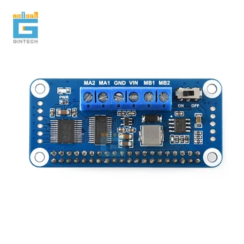 Motor Driver HAT for Raspberry Pi Zero/Zero W/Zero WH/2B/3B/3B+, I2C Interface,Onboard PCA9685 chip
Motor Driver HAT for Raspberry Pi Zero/Zero W/Zero WH/2B/3B/3B+, I2C Interface,Onboard PCA9685 chip