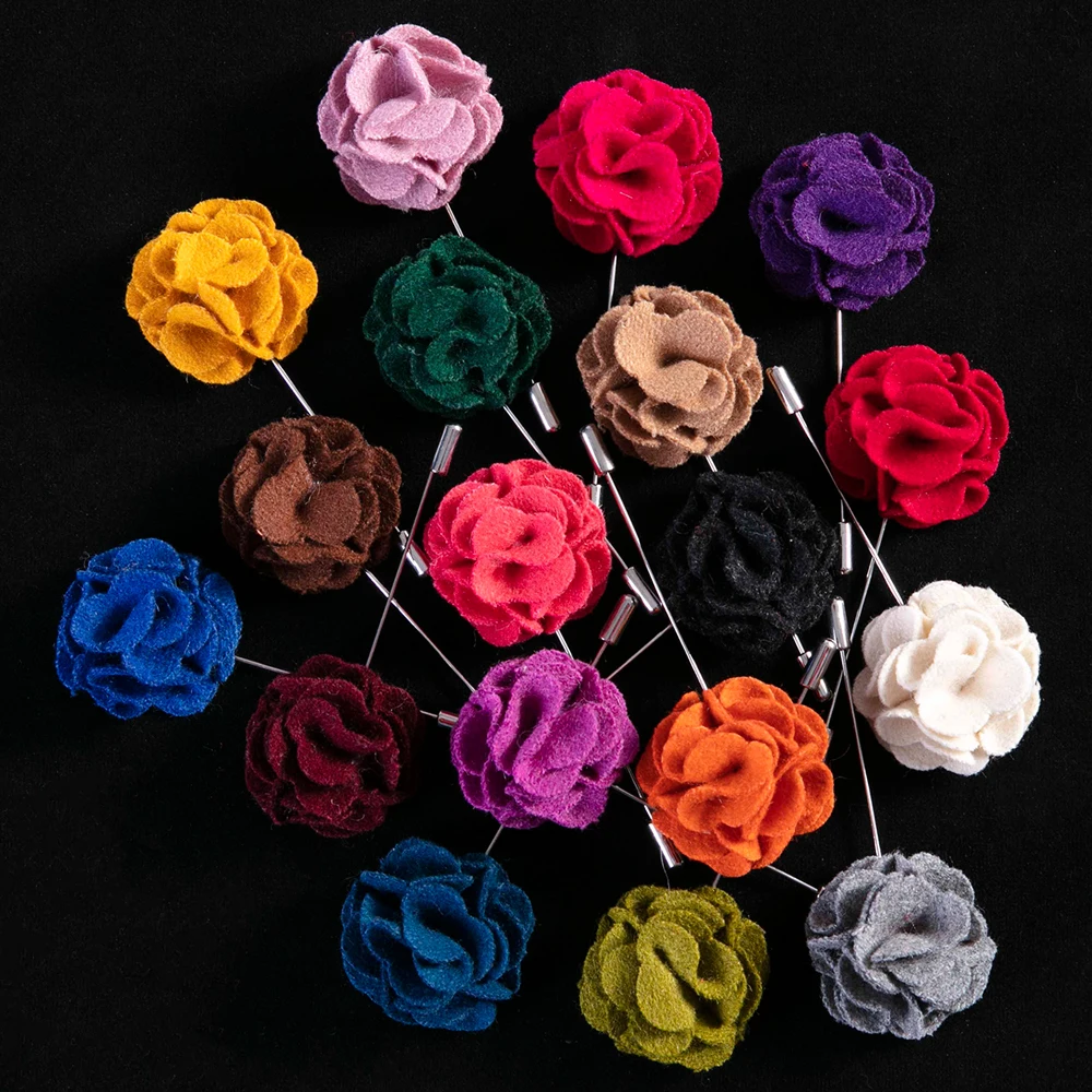 Tailor Smith Lapel Pins Brooch 18 colors Pure Charpie Fabric Flower Brooches Vintage Brooches Men Suit Wedding Party Accessory
Tailor Smith Lapel Pins Brooch 18 colors Pure Charpie Fabric Flower Brooches Vintage Brooches Men Suit Wedding Party Accessory
