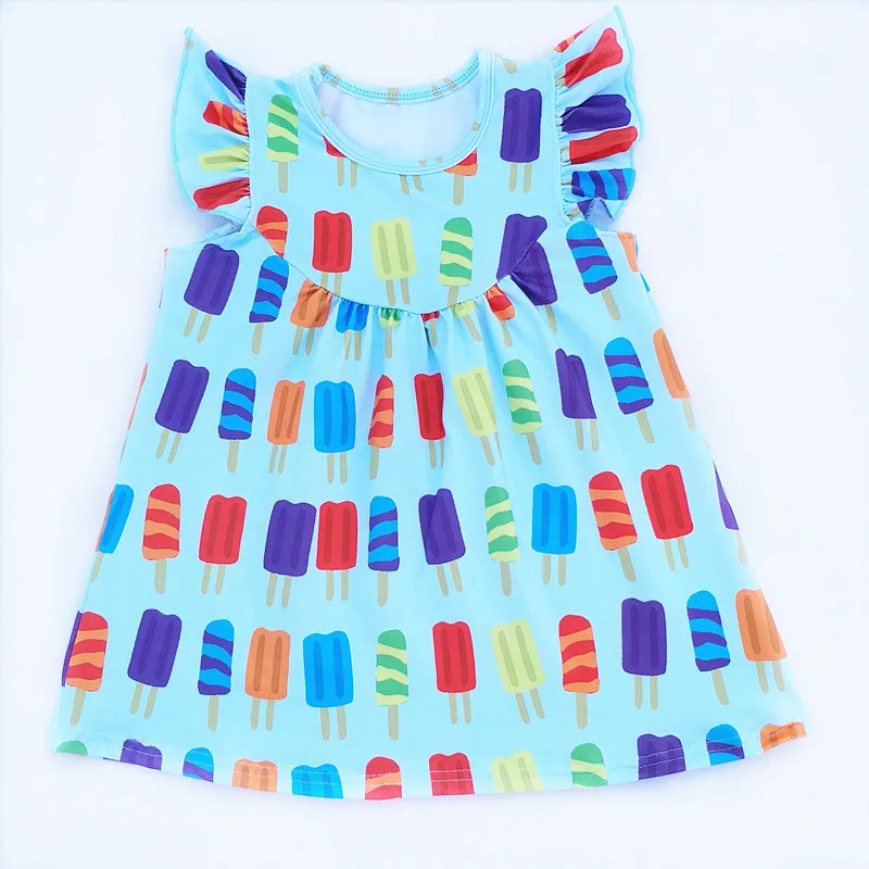 2018 Popsicle Printed Pearl Dress Children Milk Silk Flutter Sleeve Boutique for summer
2018 Popsicle Printed Pearl Dress Children Milk Silk Flutter Sleeve Boutique for summer