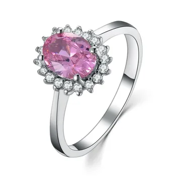 Sterling Silver Propose Egg Ring 2CT Lovely Pink Jewelry Engagement Synthetic Pink Ring Oval 925 Brand Wedding White Gold Cover 
Sterling Silver Propose Egg Ring 2CT Lovely Pink Jewelry Engagement Synthetic Pink Ring Oval 925 Brand Wedding White Gold Cover