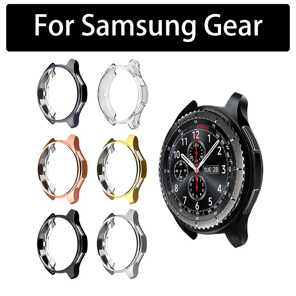 Plating Soft TPU Silicone Case Protector Full Screen Cover For samsung galax gear S3 S2 Smart Sport Watch Bracelet Cas Accessory
Plating Soft TPU Silicone Case Protector Full Screen Cover For samsung galax gear S3 S2 Smart Sport Watch Bracelet Cas Accessory