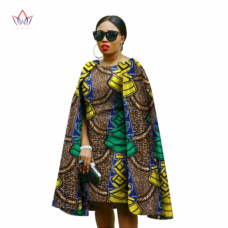 2018 Autumn New Fashion plus size Women Straight dress Africa Bazin Riche Knee-length Dress Wax print with cloak dress WY690
2018 Autumn New Fashion plus size Women Straight dress Africa Bazin Riche Knee-length Dress Wax print with cloak dress WY690