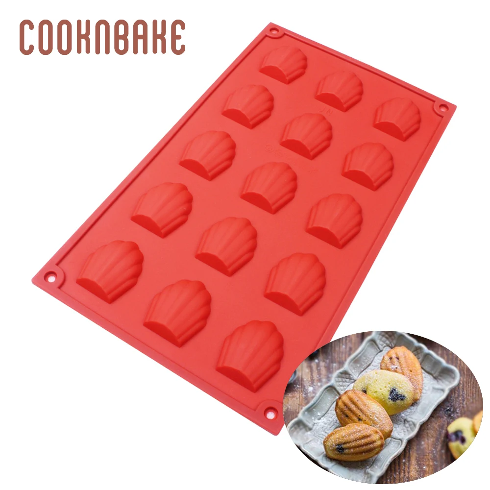 COOKNBAKE Silicone Madeleine mould shell shape chocolate gummy fondant Form Biscuit Cookies Cake bakeware cake decoration mold
COOKNBAKE Silicone Madeleine mould shell shape chocolate gummy fondant Form Biscuit Cookies Cake bakeware cake decoration mold