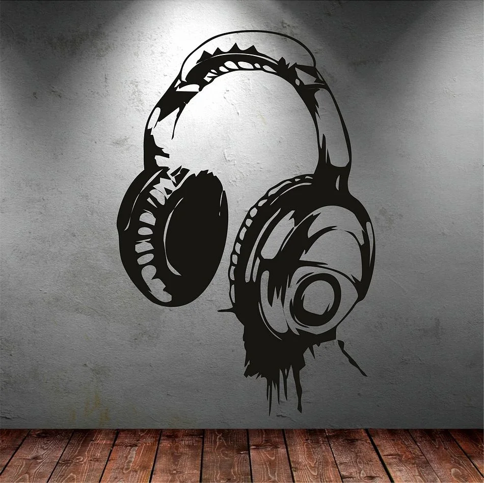 Headphones Wall Sticker SA999-1