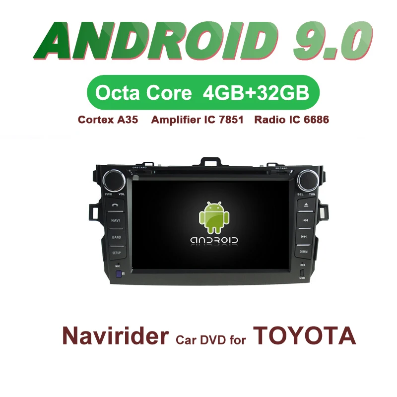 OTOJETA Car GPS Android 9.0 Radio FOR TOYOTA COROLLA 2011 Navigation integrated stereo Capacitive screen Support Mirror Link
OTOJETA Car GPS Android 9.0 Radio FOR TOYOTA COROLLA 2011 Navigation integrated stereo Capacitive screen Support Mirror Link