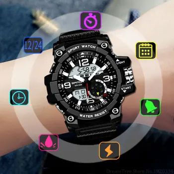 SANDA Military Sport Watch Men Top Brand Luxury Famous Electronic LED Digital Wrist Watch Male Clock For Man Relogio Masculino
SANDA Military Sport Watch Men Top Brand Luxury Famous Electronic LED Digital Wrist Watch Male Clock For Man Relogio Masculino