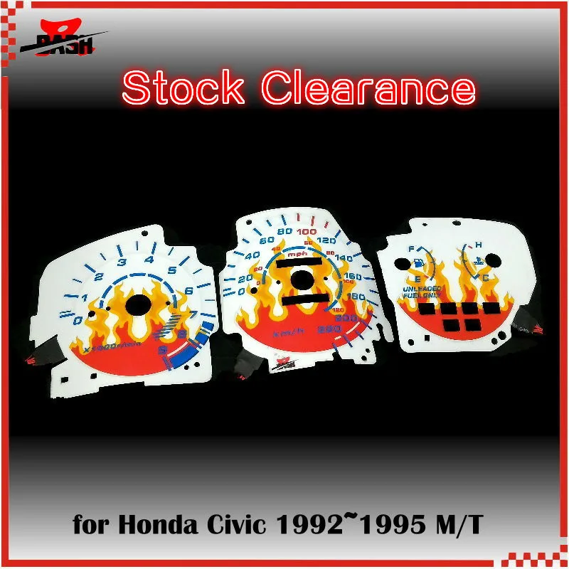 DASH EL Glow Gauge for Civic EG 1992 1995 Manual transmission Sound Activated Flame design
DASH EL Glow Gauge for Civic EG 1992 1995 Manual transmission Sound Activated Flame design