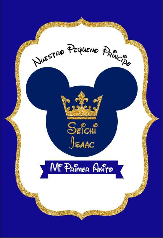 5x7FT Gold Royal Blue Minnie Head Crown Mi Primer Antio Custom Photography Studio Backgrounds Backdrops Vinyl 150cm x 220cm
5x7FT Gold Royal Blue Minnie Head Crown Mi Primer Antio Custom Photography Studio Backgrounds Backdrops Vinyl 150cm x 220cm