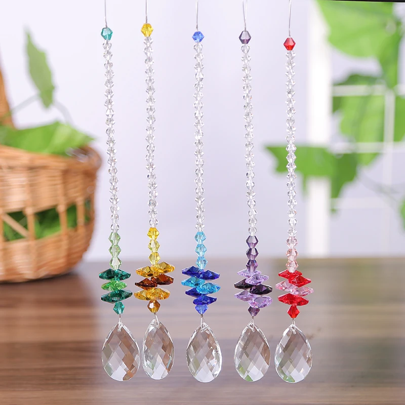1PCS Crystal Suncatcher Pendant Hanging Handmade Ornament Wedding Decor Rainbow Maker Fengshui Decoration
1PCS Crystal Suncatcher Pendant Hanging Handmade Ornament Wedding Decor Rainbow Maker Fengshui Decoration