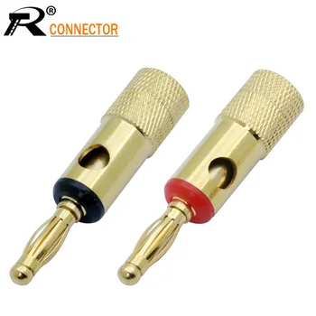 100pcs/50pairs black&red Banana plug 24K Gold Plated Copper BFA 4mm Banana connector Male Speaker plug
100pcs/50pairs black&red Banana plug 24K Gold Plated Copper BFA 4mm Banana connector Male Speaker plug