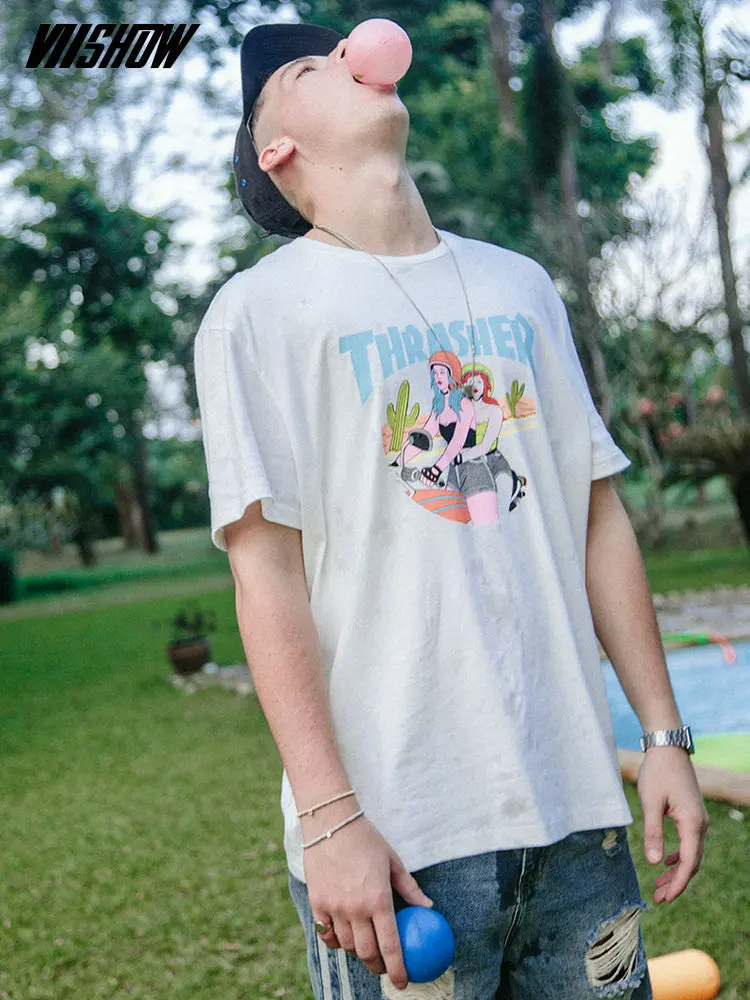 VIISHOW 2018 New Summer Cartoon Letter T Shirt Mens Short Sleeve Camiseta Masculina Top Tee Shirt Homme 100% Cotton TD1545182
VIISHOW 2018 New Summer Cartoon Letter T Shirt Mens Short Sleeve Camiseta Masculina Top Tee Shirt Homme 100% Cotton TD1545182