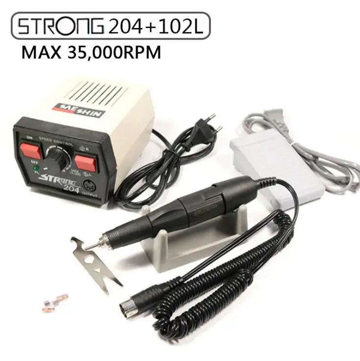 Nail polishing Jewelry Tools Micromotor Strong 204 Korea micromotor, goldsmith tools engraver 102 handpiece Polishing art tools
Nail polishing Jewelry Tools Micromotor Strong 204 Korea micromotor, goldsmith tools engraver 102 handpiece Polishing art tools