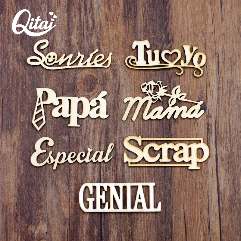 QITAI 21Pcs/Lots 7 Model Wood Spanish Words Letters Handicraft Home Decorations DIY Creativity Wooden Words Decorate Wall WF268
QITAI 21Pcs/Lots 7 Model Wood Spanish Words Letters Handicraft Home Decorations DIY Creativity Wooden Words Decorate Wall WF268