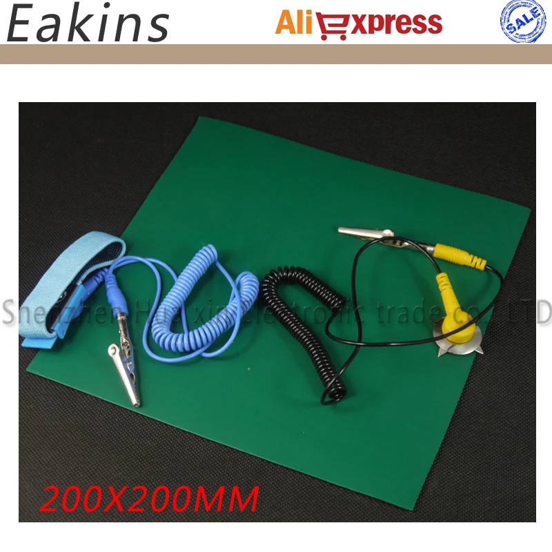ESD Anti-static desk mat maintenance platform maintainance insulator pad + Ground Wire+ESD wrist serap FOR Phone Solder Repair
ESD Anti-static desk mat maintenance platform maintainance insulator pad + Ground Wire+ESD wrist serap FOR Phone Solder Repair