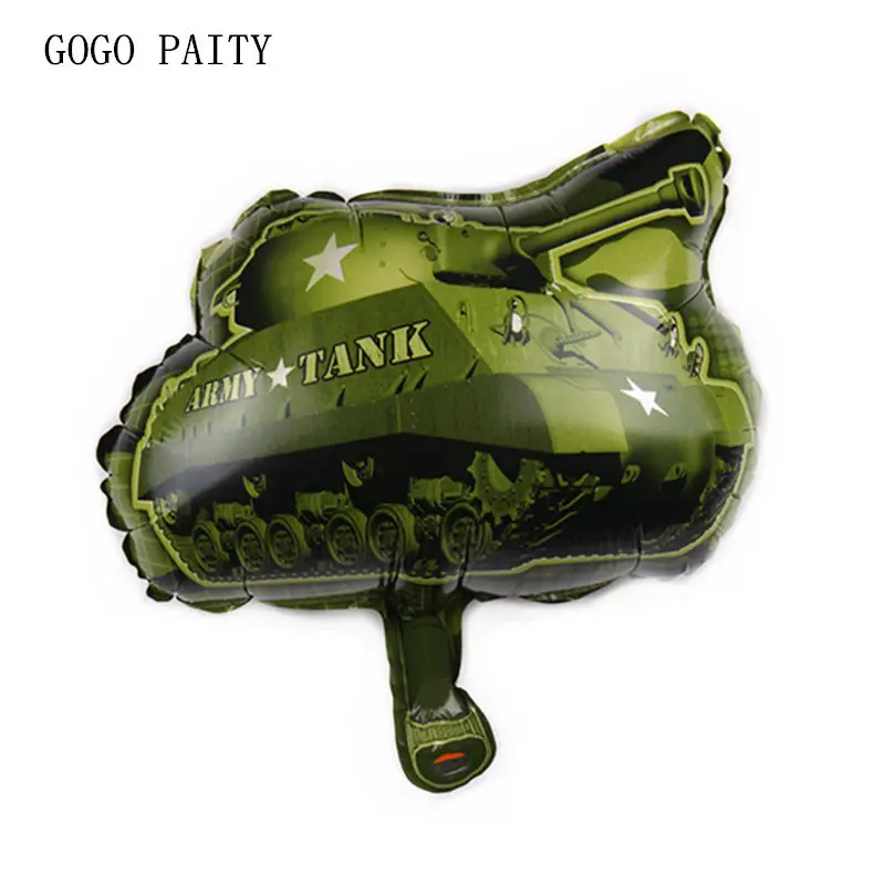GOGO PAITY New Mini Tank Shaped Aluminum Balloons Festive atmosphere with decorative balloons
GOGO PAITY New Mini Tank Shaped Aluminum Balloons Festive atmosphere with decorative balloons