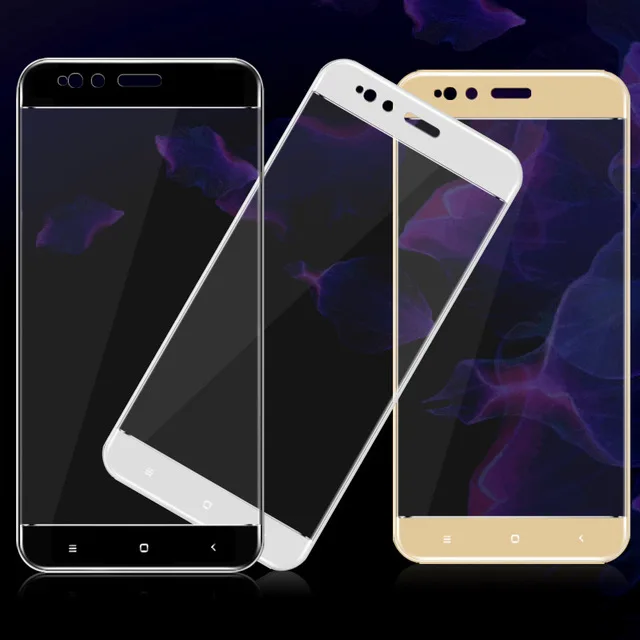 3D закаленное стекло для Xiaomi Mi5X 5X Полное покрытие экрана Взрывозащищенная