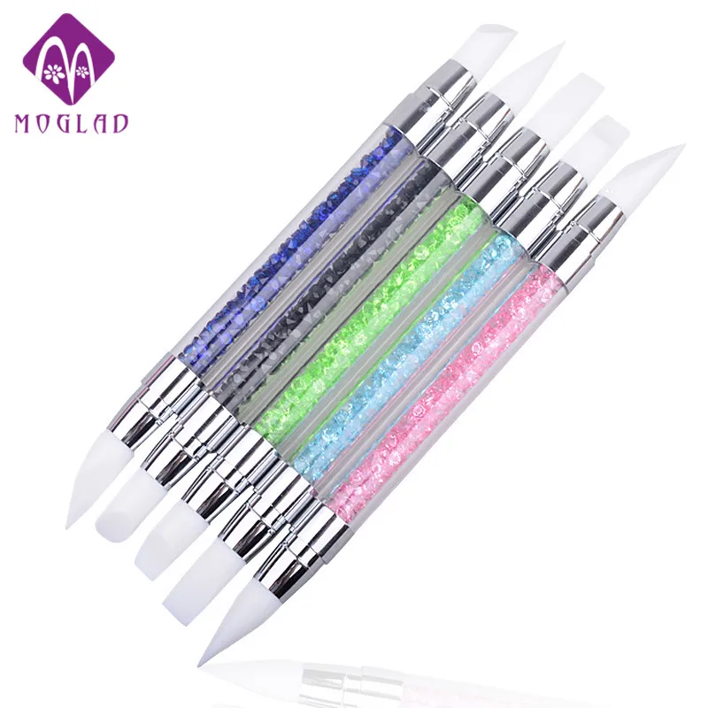 2016 NEW 5pcs/set 2 Way UV Gel Nail Art Brush Carving Pen Silicone Head Acrylic Handle Salon Nail Beauty Rhinestone Polish Pen
2016 NEW 5pcs/set 2 Way UV Gel Nail Art Brush Carving Pen Silicone Head Acrylic Handle Salon Nail Beauty Rhinestone Polish Pen