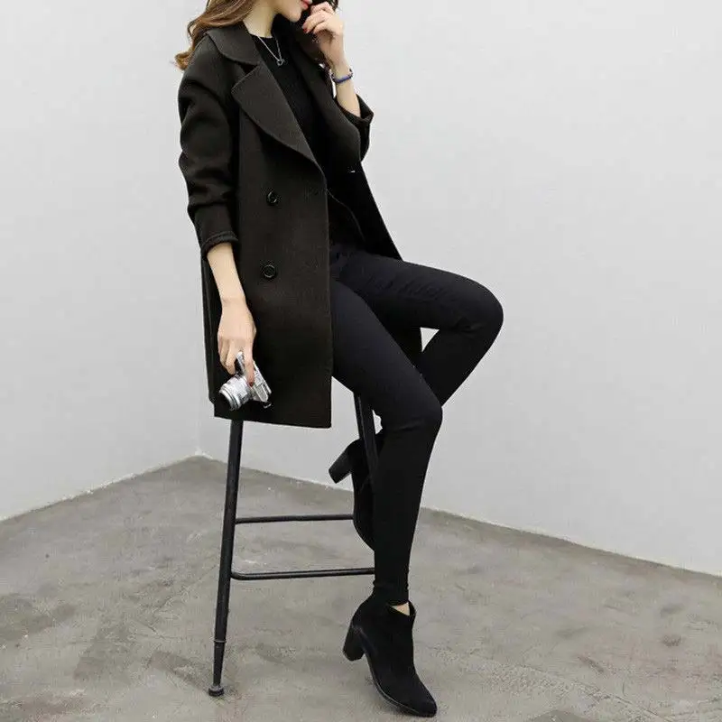 Droppshiping Autumn Winter Women Casual Coats Turn-down Collar Warm Long Sleeve Slim Lapel Cardigan Outwear BFJ55
Droppshiping Autumn Winter Women Casual Coats Turn-down Collar Warm Long Sleeve Slim Lapel Cardigan Outwear BFJ55