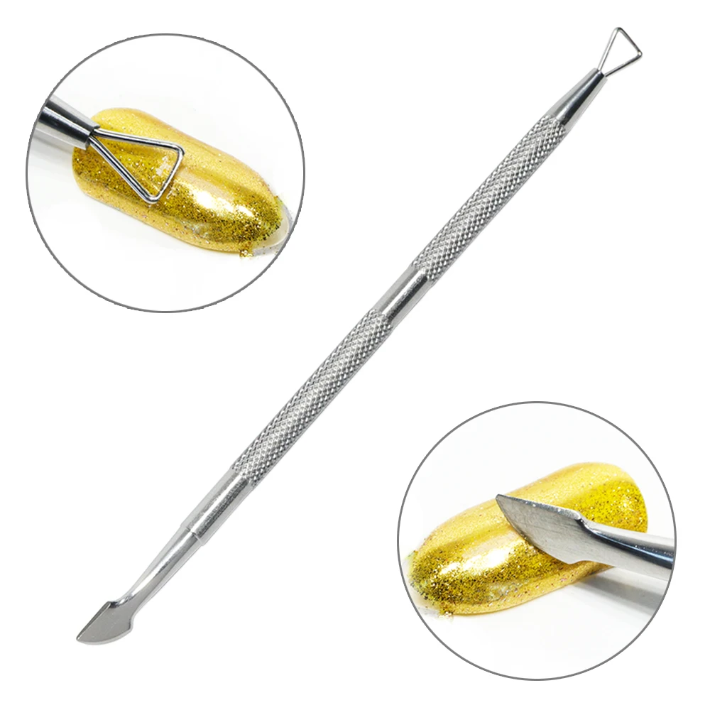 1pcs Cuticle Pusher Double End Remover Milling Lacquer Stainless Steel Stick Nail Gel Polish Manicure Art Accessory Tools JI055
1pcs Cuticle Pusher Double End Remover Milling Lacquer Stainless Steel Stick Nail Gel Polish Manicure Art Accessory Tools JI055