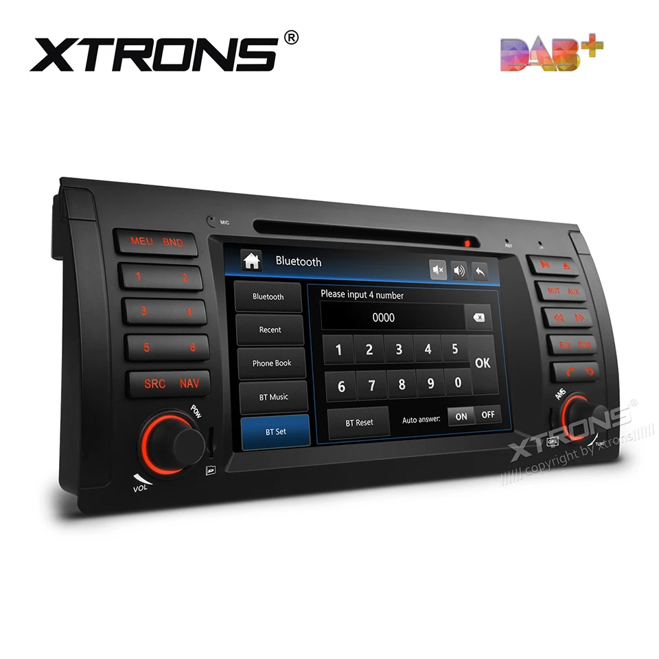 Автомобильный DVD плеер DAB + 1 Din 7 дюймов GPS для BMW X5 E53(1999 2006) автонавигация Bluetooth CANBus SD