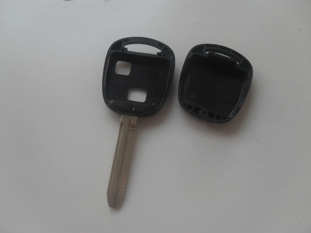 2 Buttons Toyota Ville Previa Camry Prado Remote Key Shell TOY43 Blade (6)-1